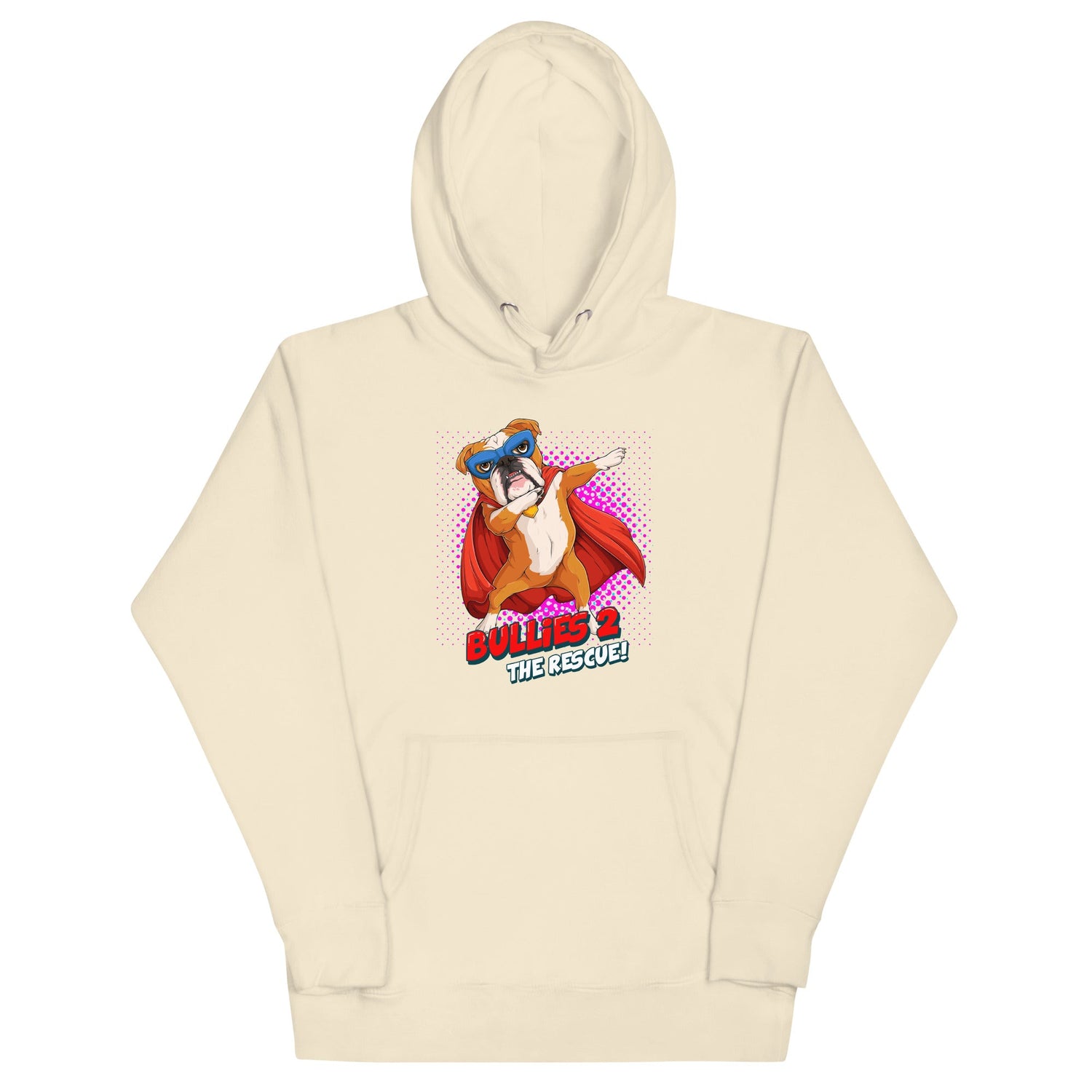 Dabbing Bulldog Superhero Unisex Hoodie