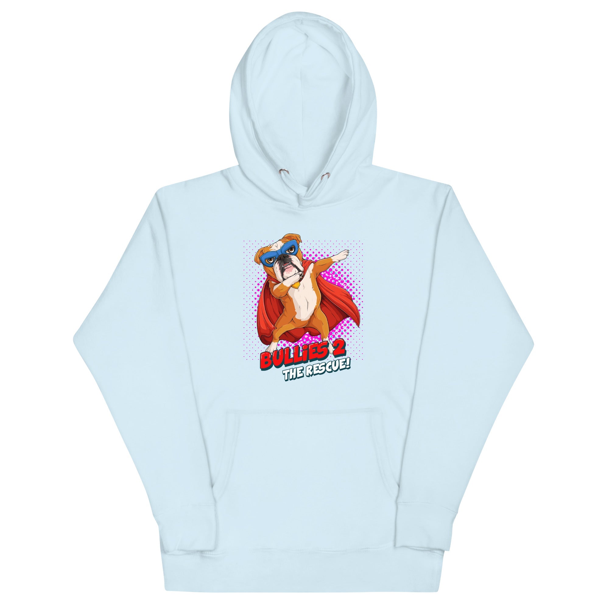 Dabbing Bulldog Superhero Unisex Hoodie