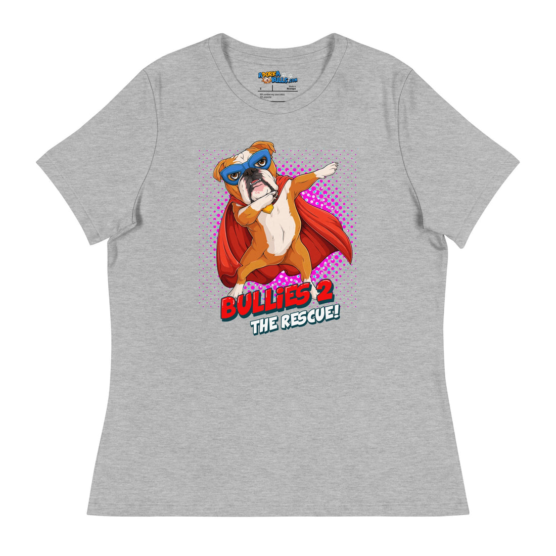 Dabbing Bulldog Superhero Women&