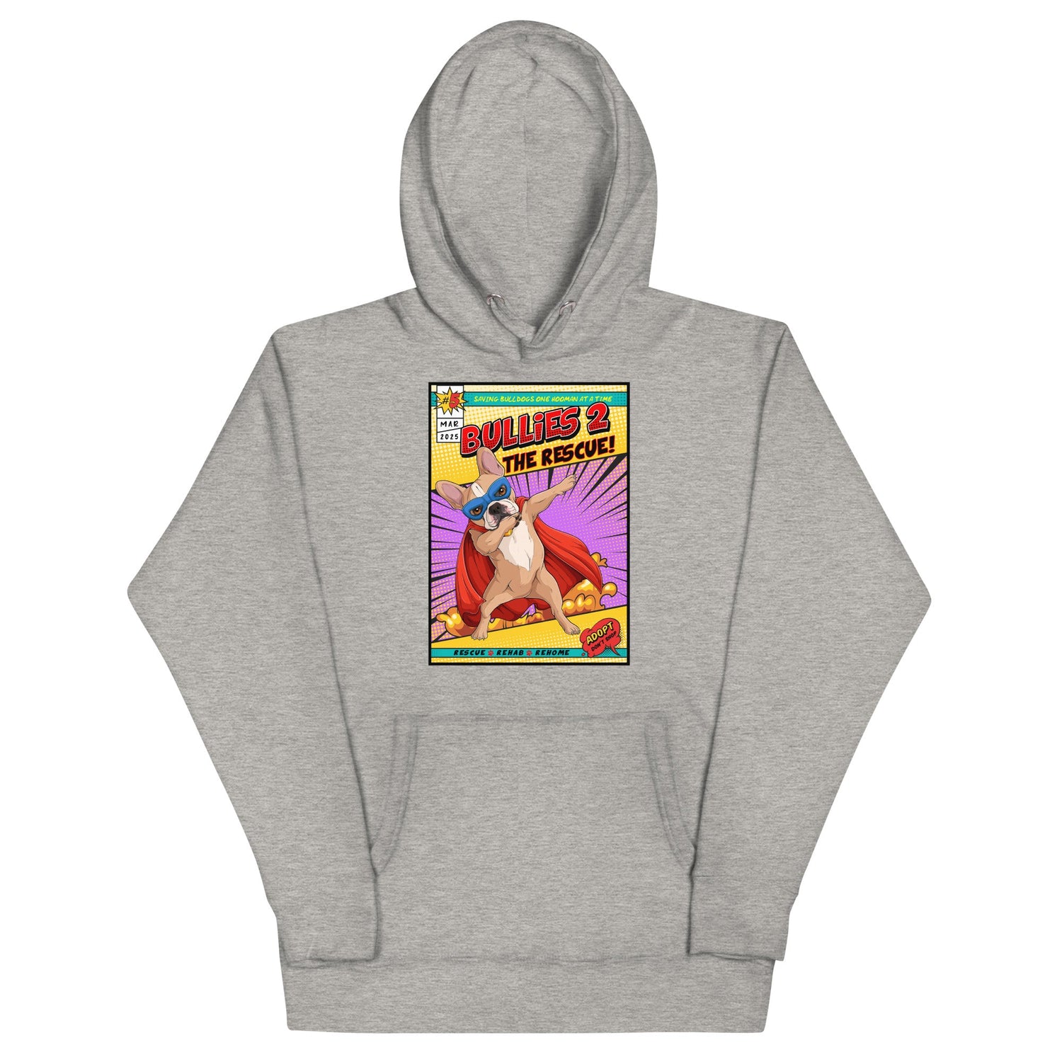 Dabbing Frenchie Superhero Comic Unisex Hoodie