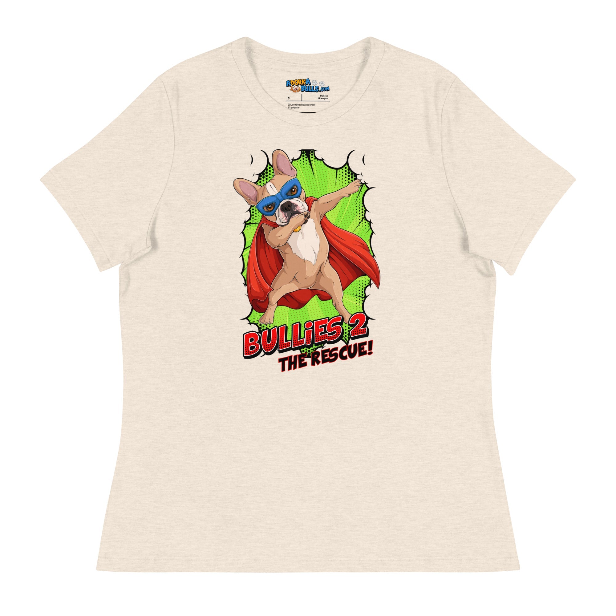 Dabbing Frenchie Superhero Women&