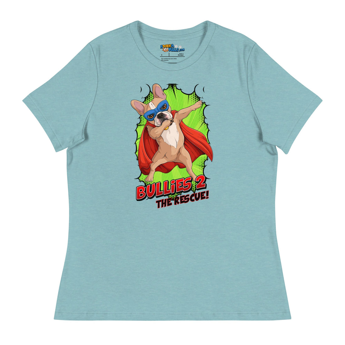Dabbing Frenchie Superhero Women&