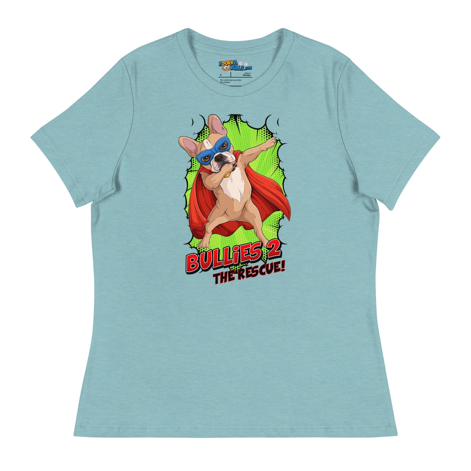 Dabbing Frenchie Superhero Women&