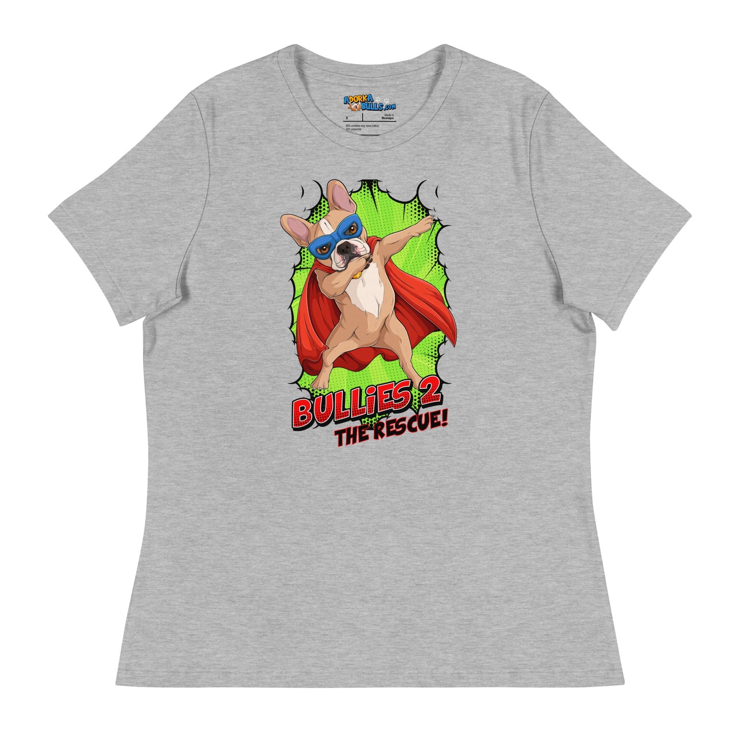 Dabbing Frenchie Superhero Women&