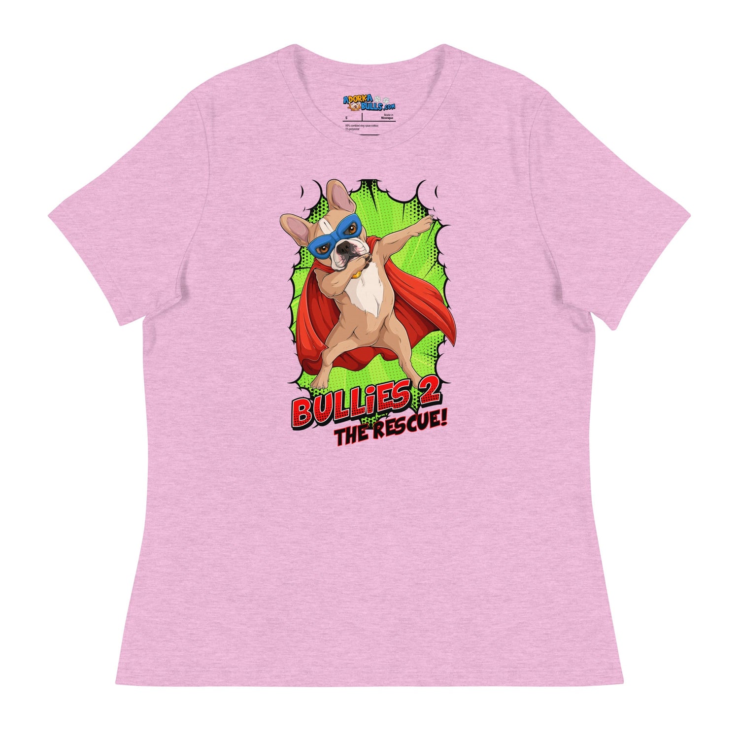 Dabbing Frenchie Superhero Women&