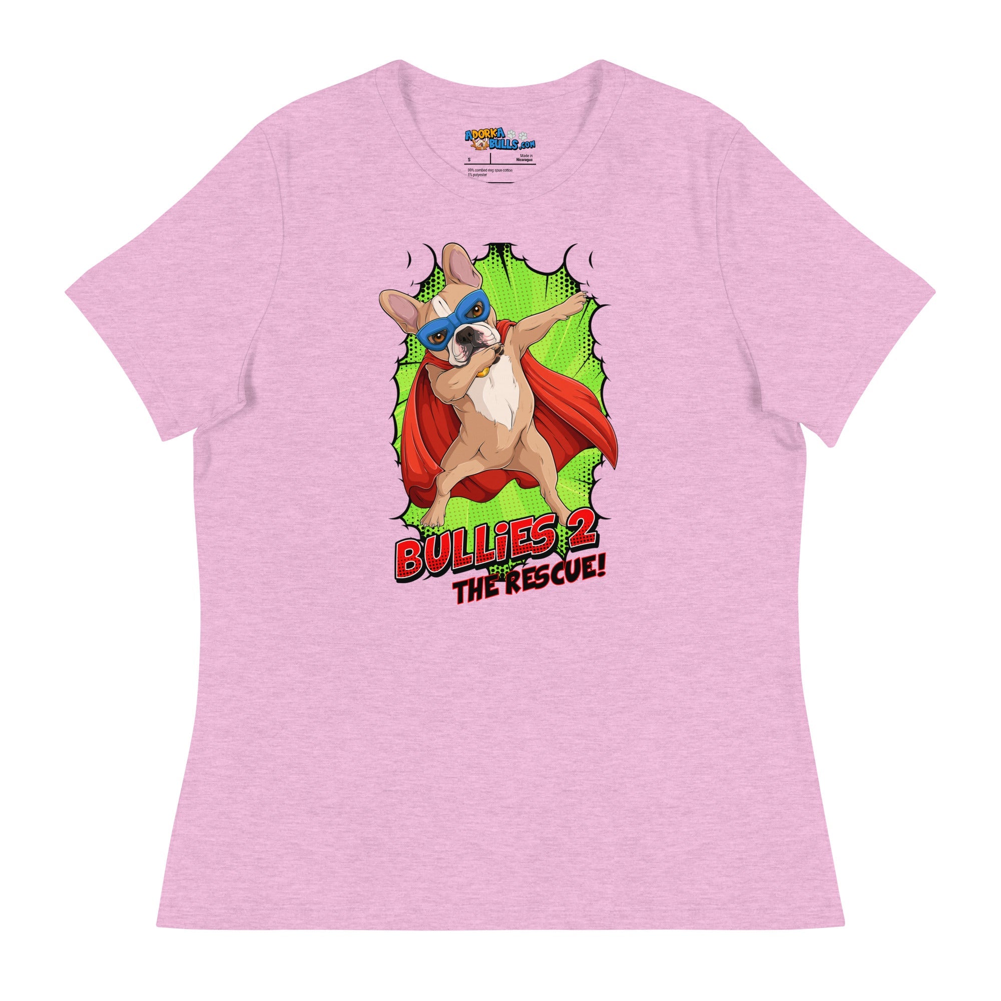 Dabbing Frenchie Superhero Women&
