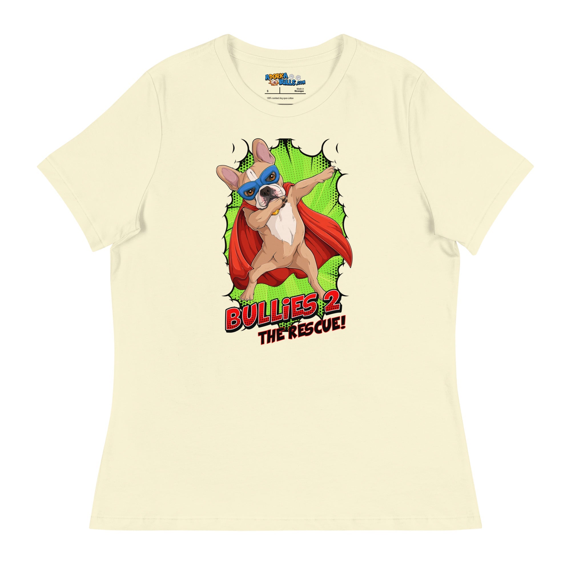 Dabbing Frenchie Superhero Women&