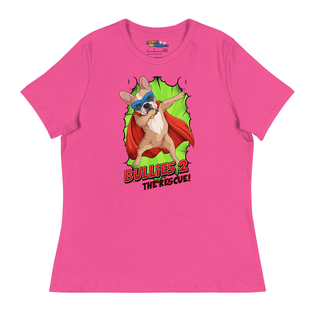Dabbing Frenchie Superhero Women&