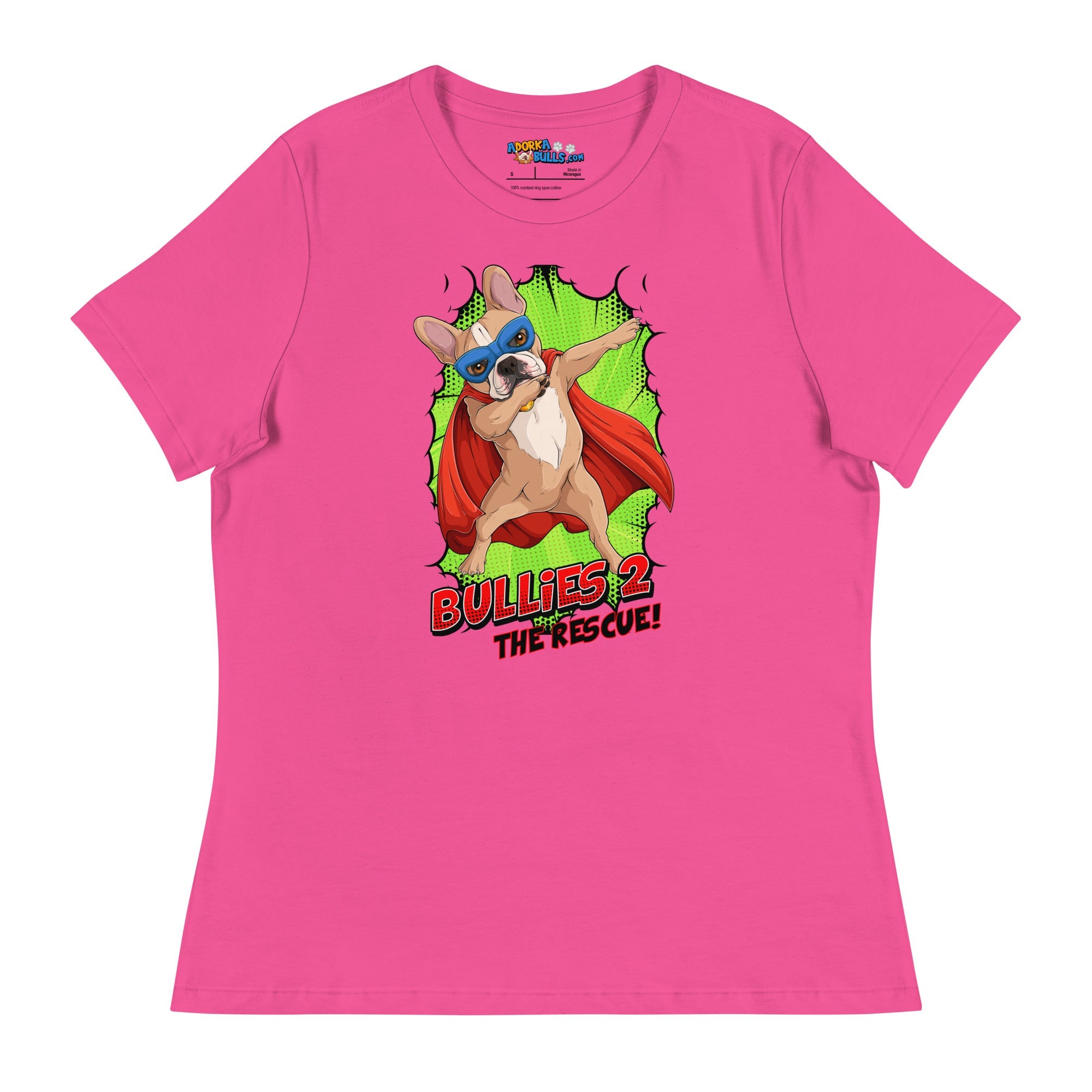 Dabbing Frenchie Superhero Women&