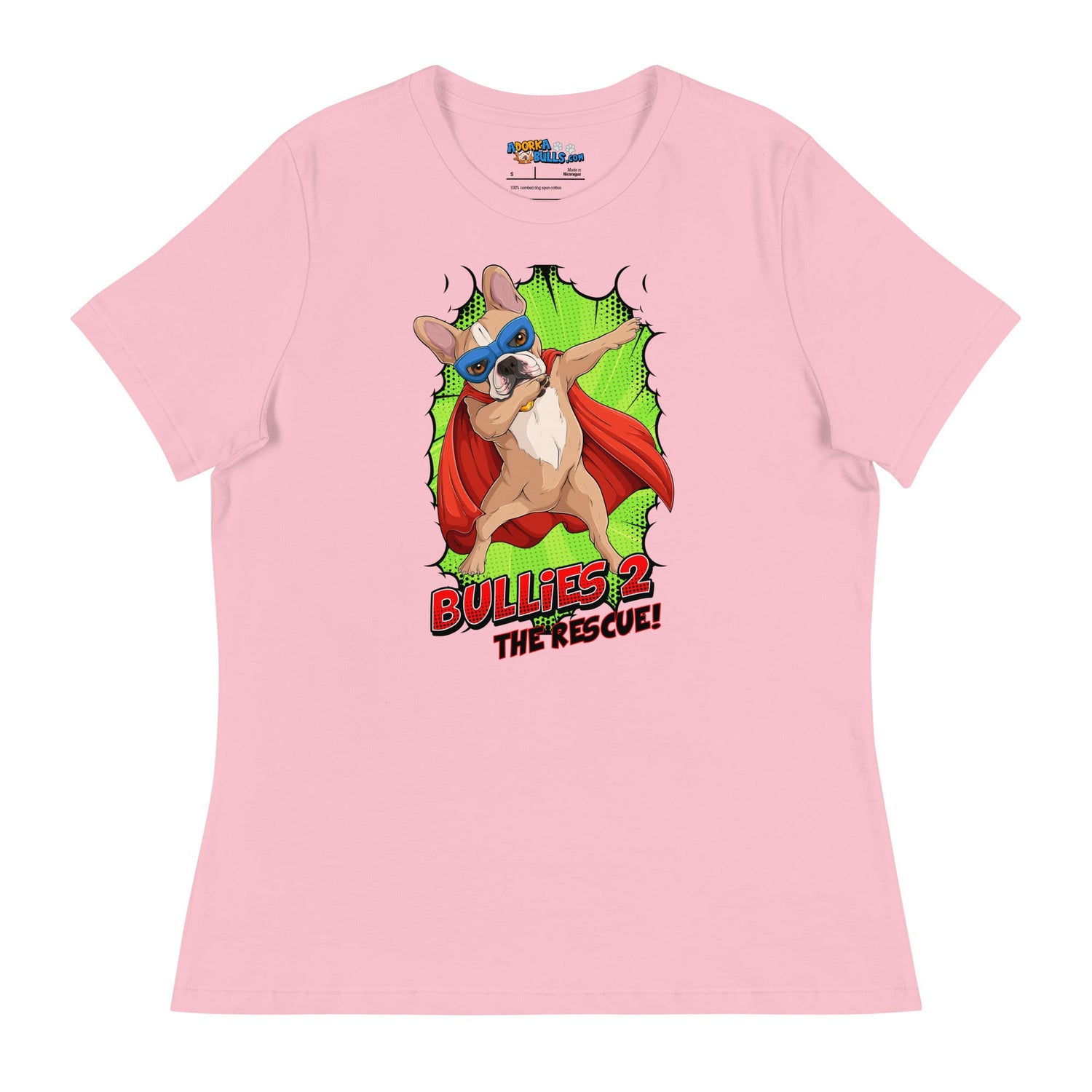 Dabbing Frenchie Superhero Women&