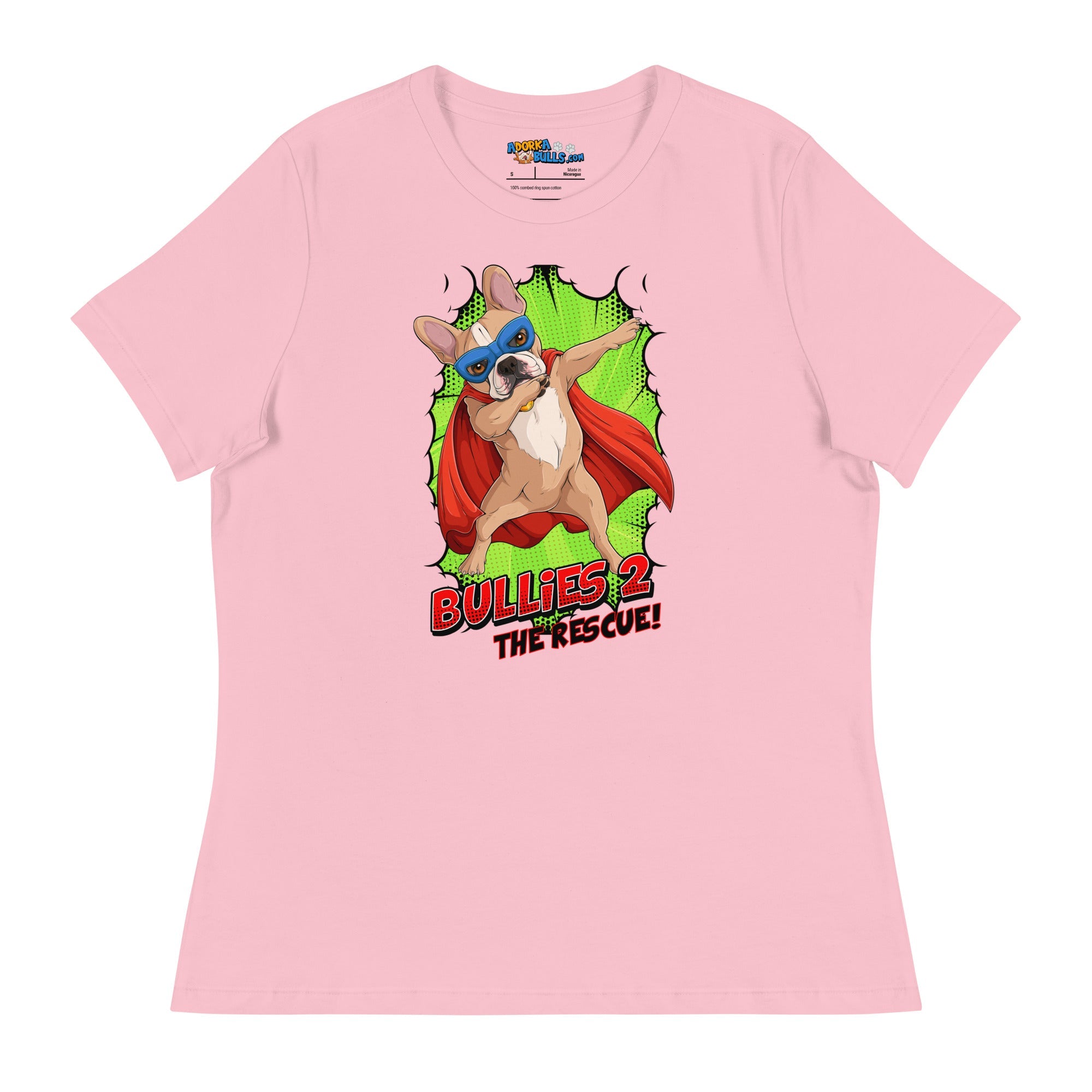 Dabbing Frenchie Superhero Women&