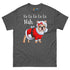"Fa - La - La - La - La - La Nah" Mrs. Claus Frenchie T-Shirt | Fawn & White Colored