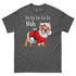 "Fa - La - La - La - La - La Nah" Mrs. Claus Frenchie T-Shirt | Red & White Colored