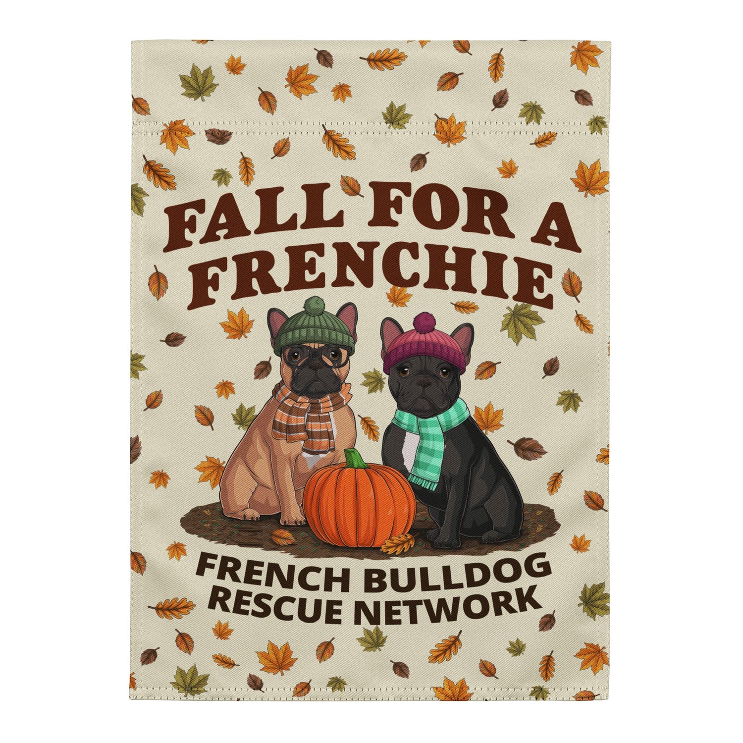 &quot;Fall for a Frenchie&quot; FBRN Garden Flag
