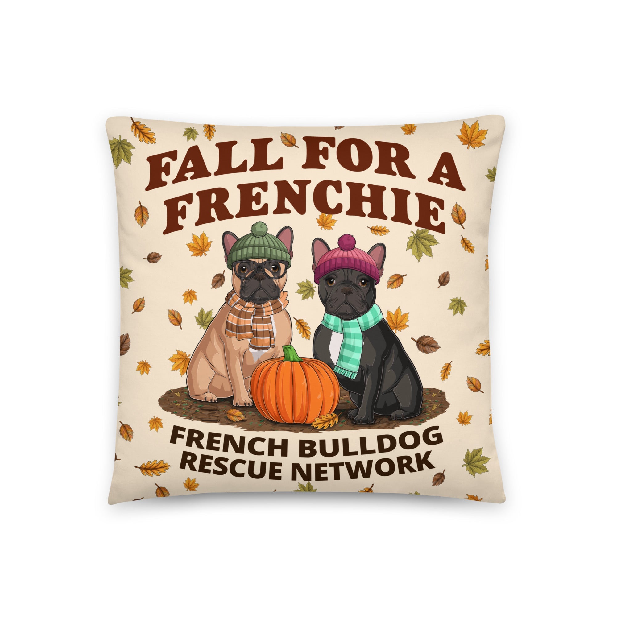 &quot;Fall for a Frenchie&quot; FBRN Pillow