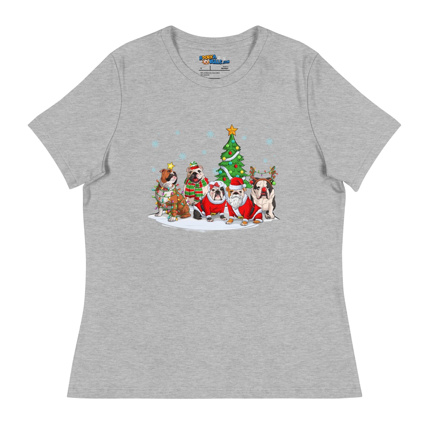 Festive Christmas Bulldogs Women&