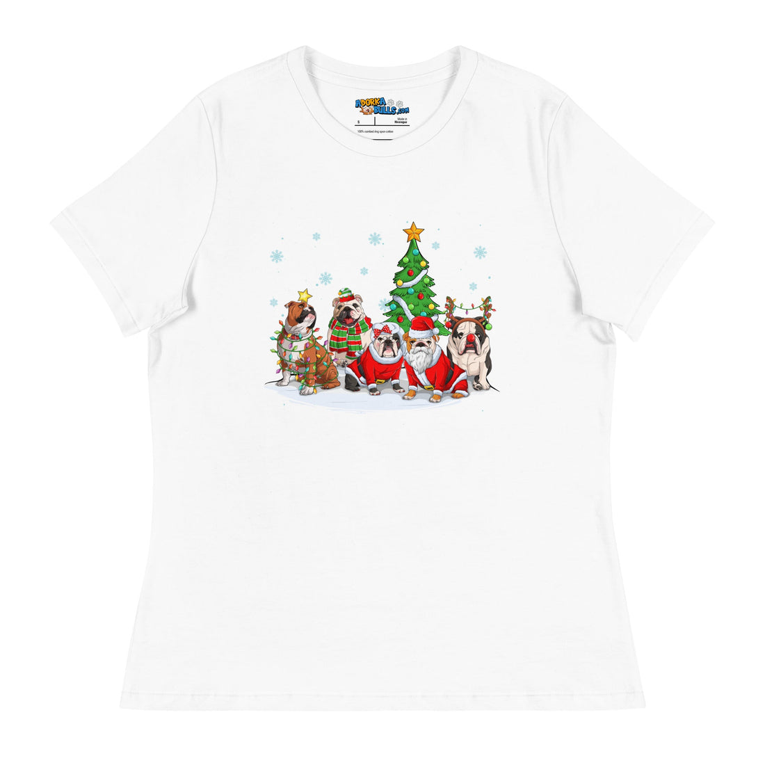 Festive Christmas Bulldogs Women&