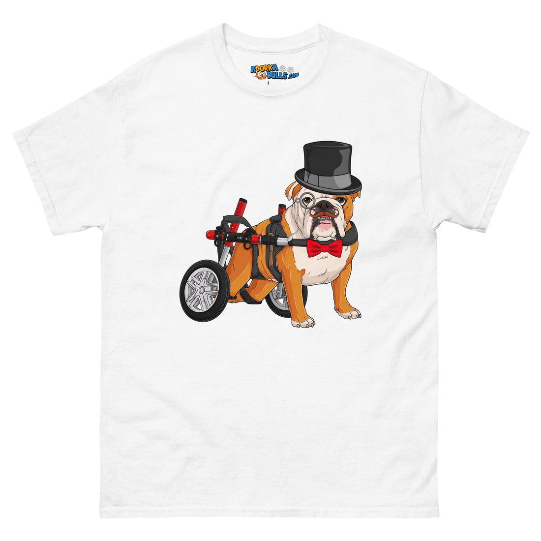 &quot;Fine Gentleman&quot; English Bulldog in Wheelchair Men&