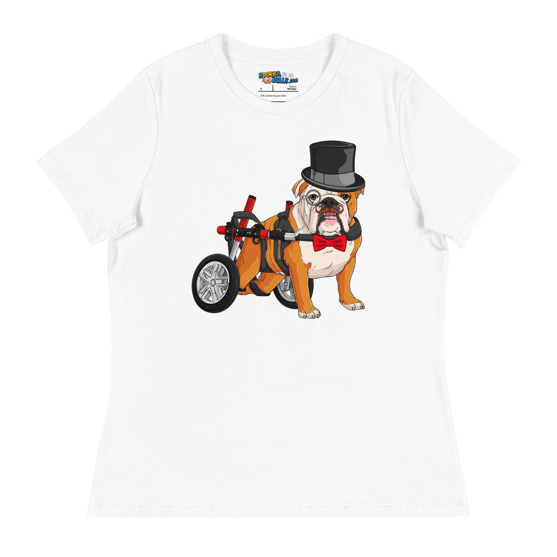 &quot;Fine Gentleman&quot; English Bulldog in Wheelchair Women&