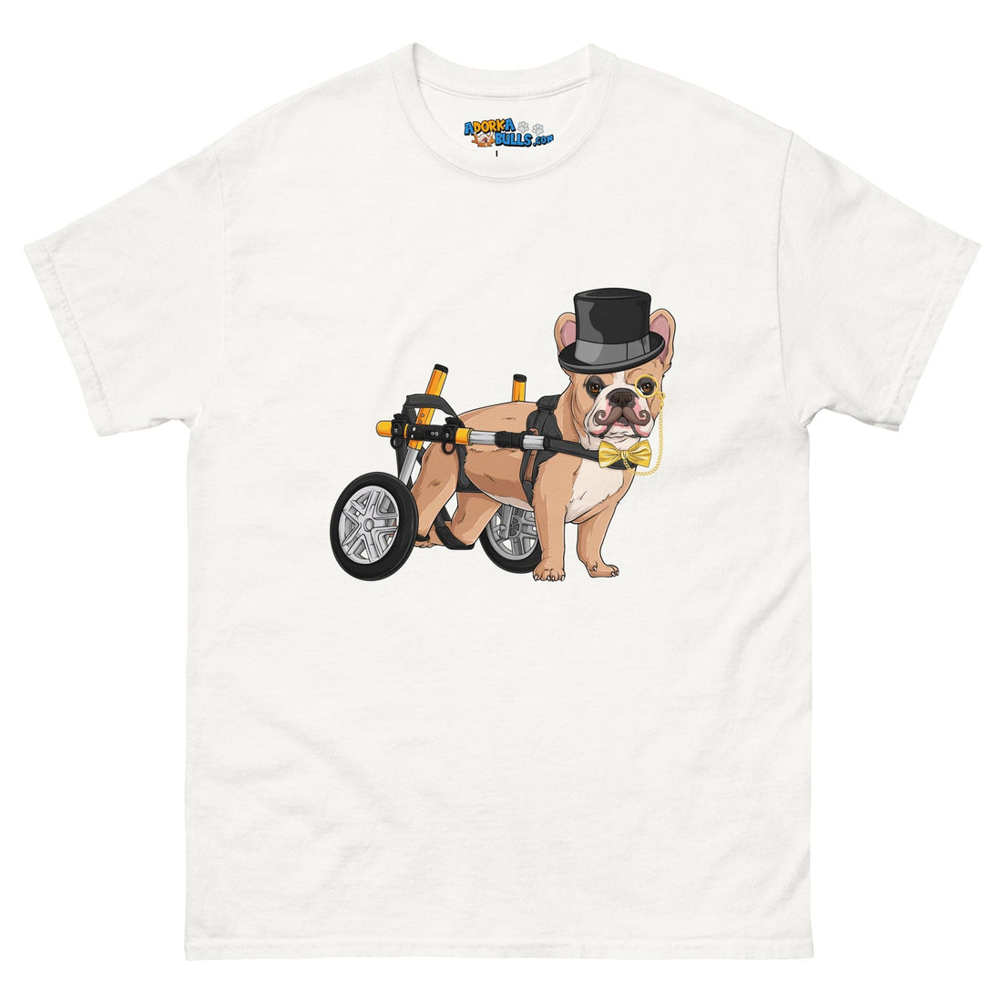 &quot;Fine Gentleman&quot; French Bulldog in Wheelchair Men&