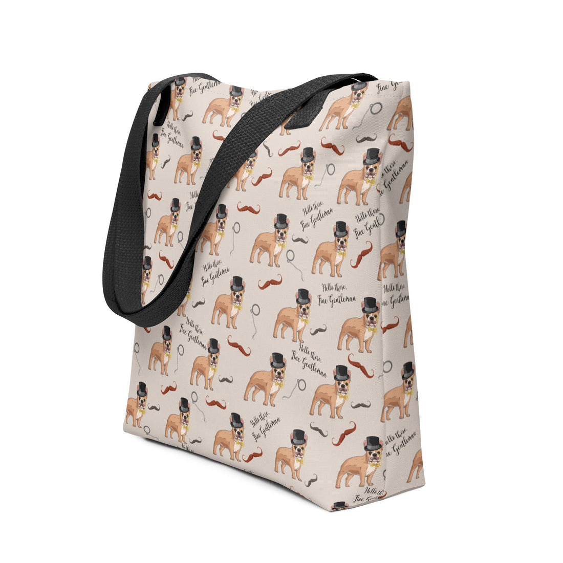 &quot;Fine Gentleman&quot; French Bulldog Tote Bag