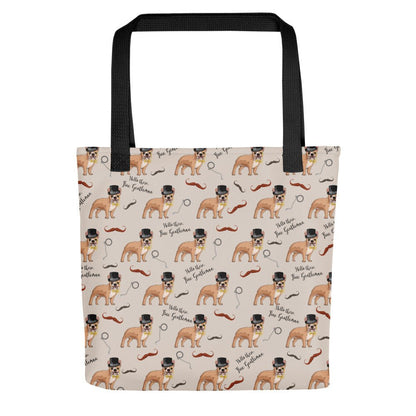 &quot;Fine Gentleman&quot; French Bulldog Tote Bag