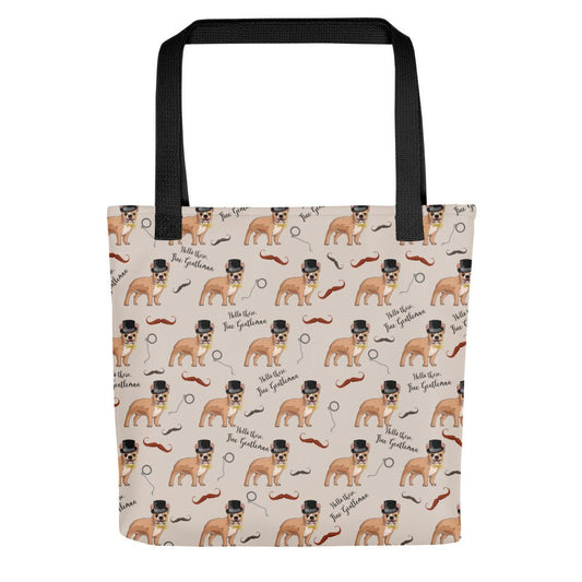 "Fine Gentleman" French Bulldog Tote Bag