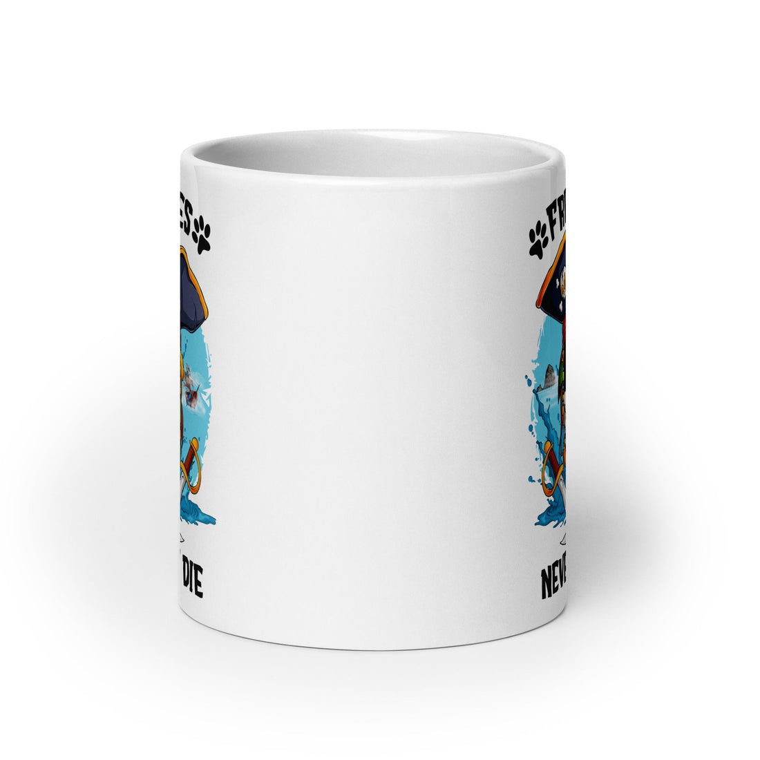 “Frenchies Never Say Die” French Bulldog Pirate Mug