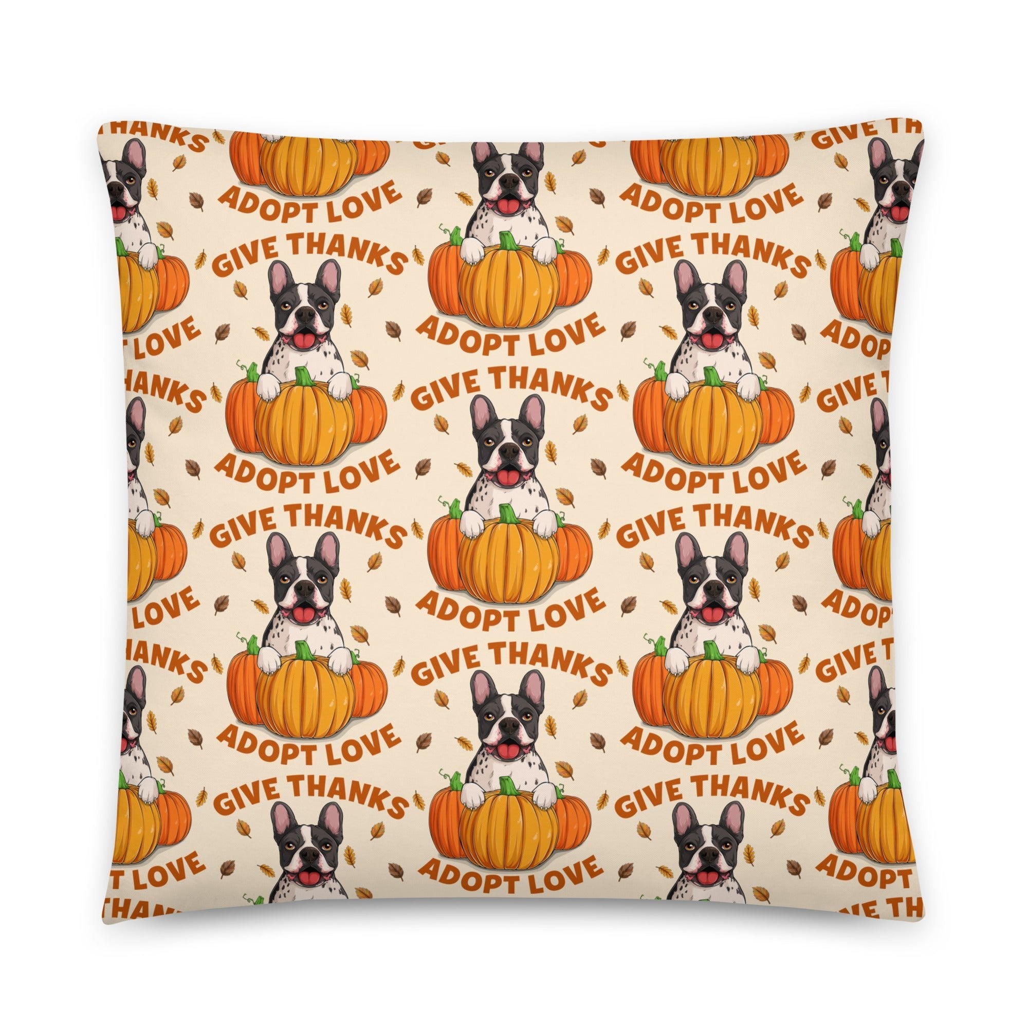 &quot;Give Thanks, Adopt Love&quot; FBRN Pillow