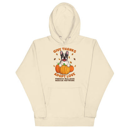&quot;Give Thanks, Adopt Love&quot; FBRN Unisex Hoodie