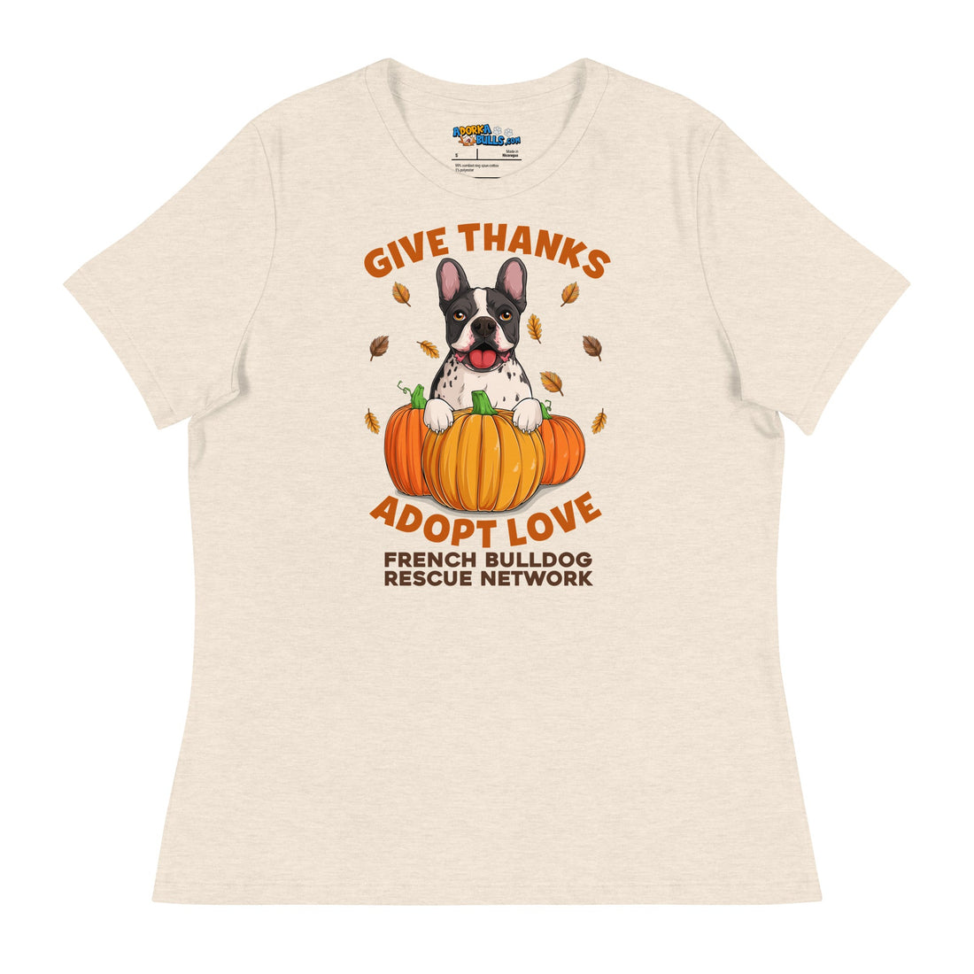 &quot;Give Thanks, Adopt Love&quot; Women’s FBRN Thanksgiving Tee