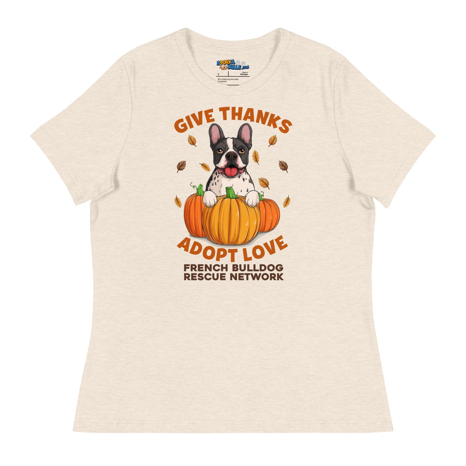 &quot;Give Thanks, Adopt Love&quot; Women’s FBRN Thanksgiving Tee