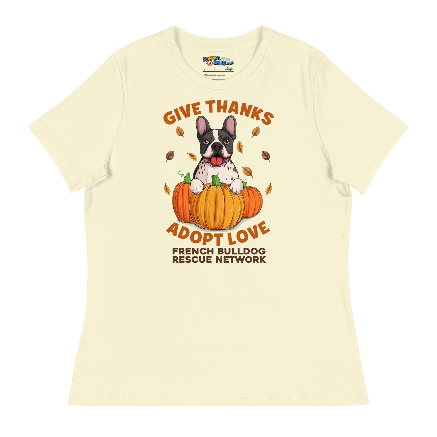 &quot;Give Thanks, Adopt Love&quot; Women’s FBRN Thanksgiving Tee