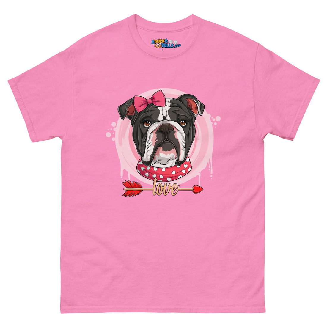 Gorgeous Black &amp; White Colored Female English Bulldog Valentine&