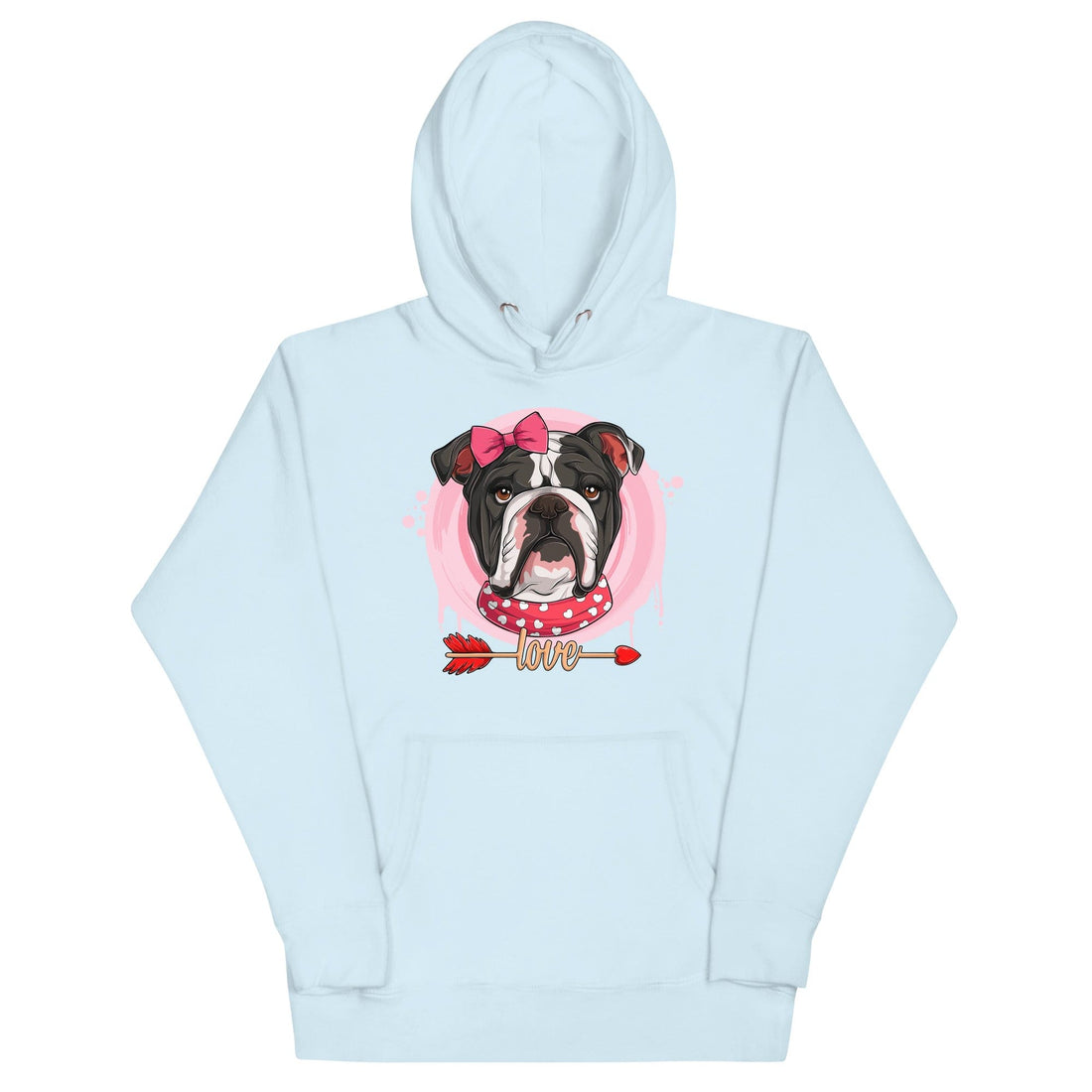 Gorgeous Black & White Colored Female English Bulldog Valentine&