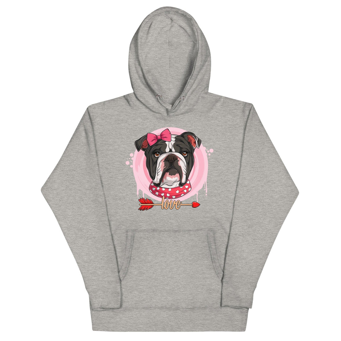 Gorgeous Black &amp; White Colored Female English Bulldog Valentine&
