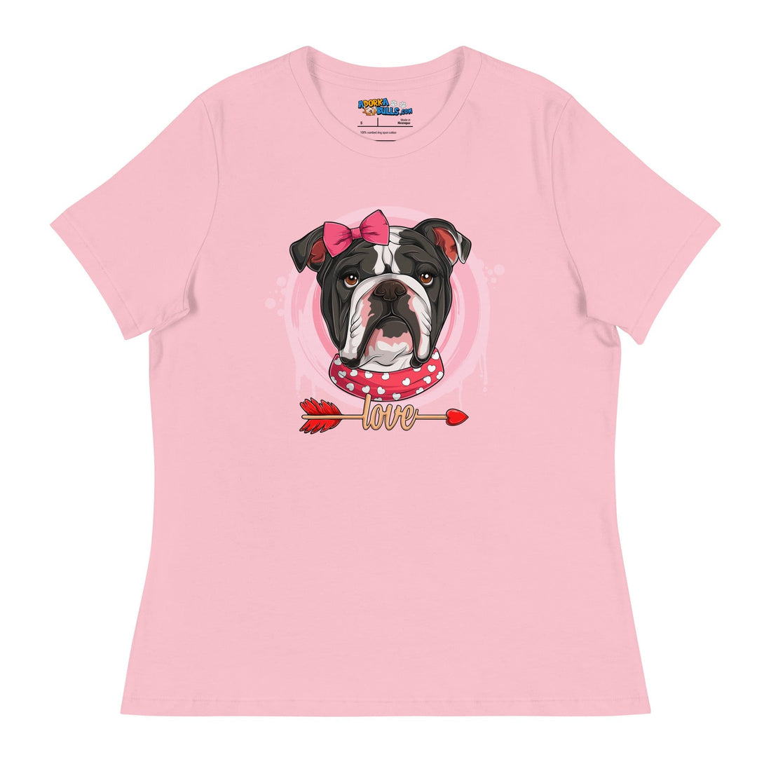 Gorgeous Black & White Colored Female English Bulldog Valentine&