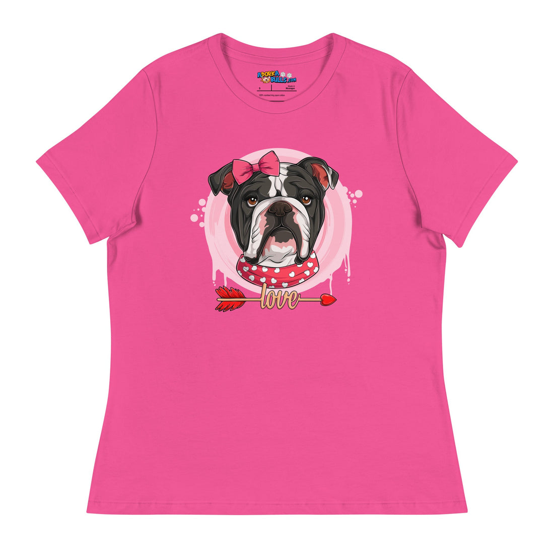 Gorgeous Black &amp; White Colored Female English Bulldog Valentine&