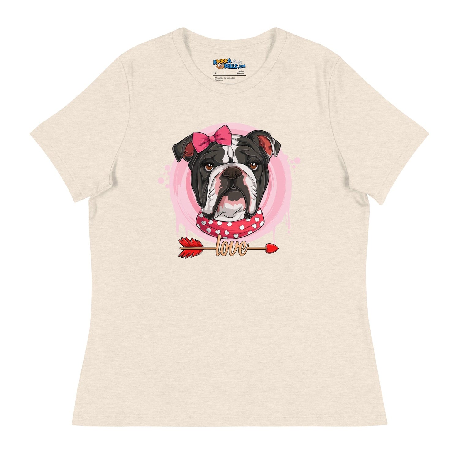 Gorgeous Black &amp; White Colored Female English Bulldog Valentine&