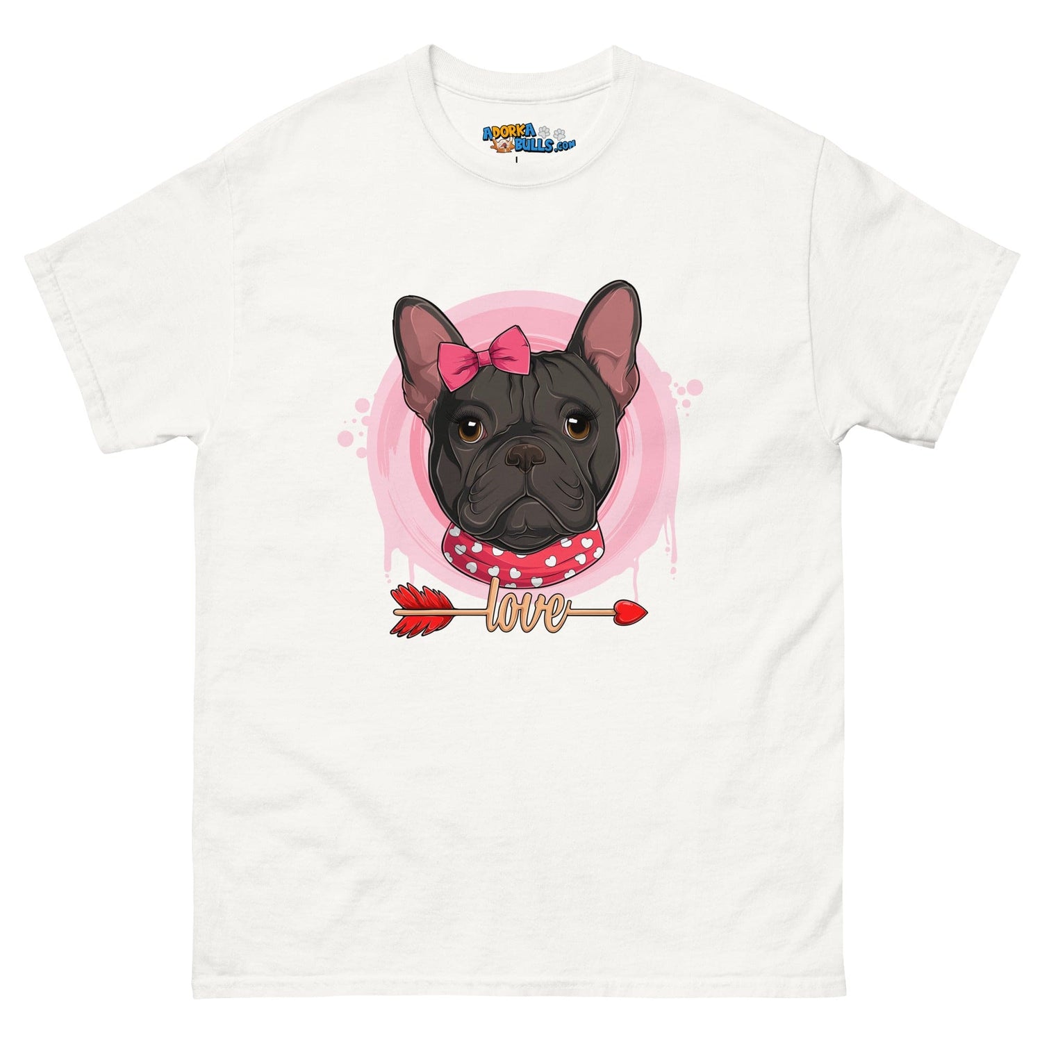 Gorgeous Black &amp; White Colored Female French Bulldog Valentine&