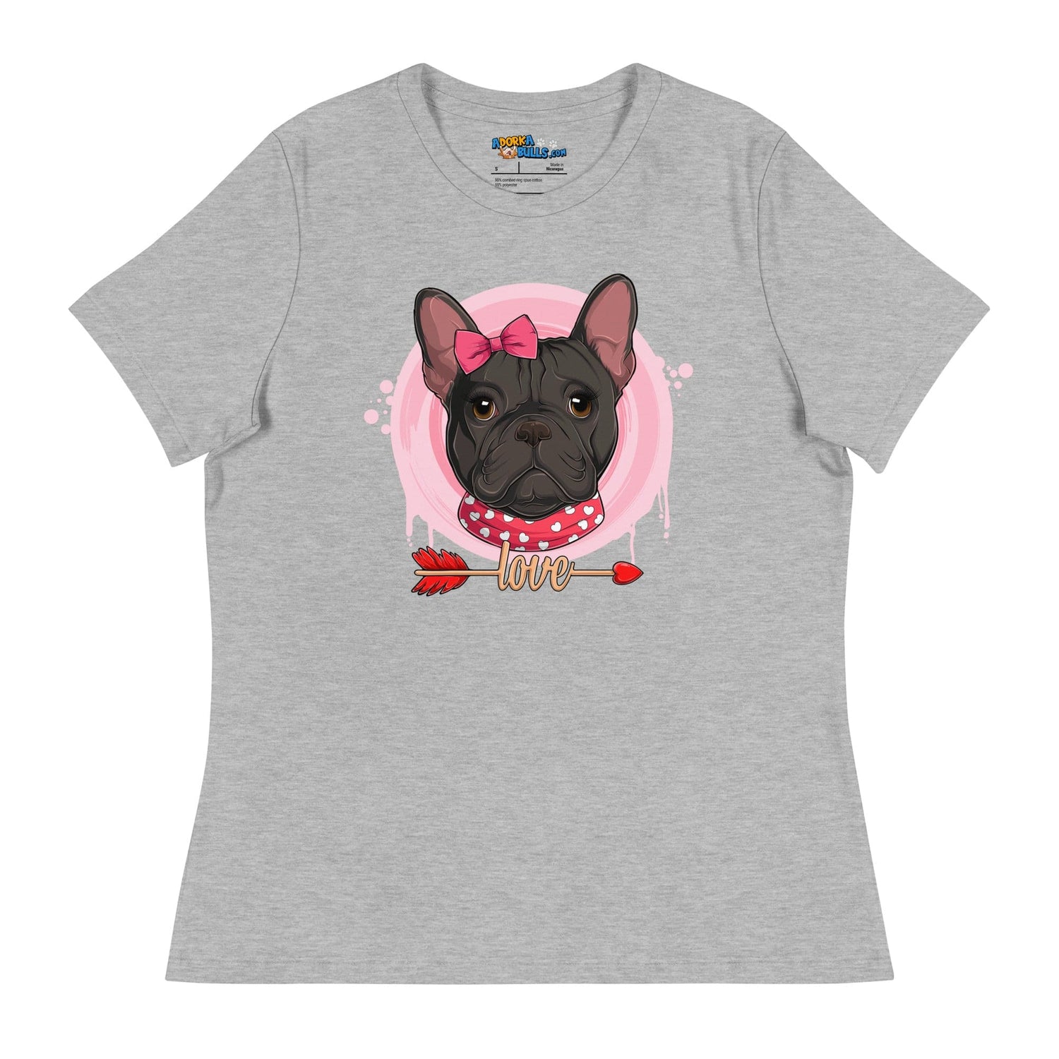 Gorgeous Black &amp; White Colored Female French Bulldog Valentine&