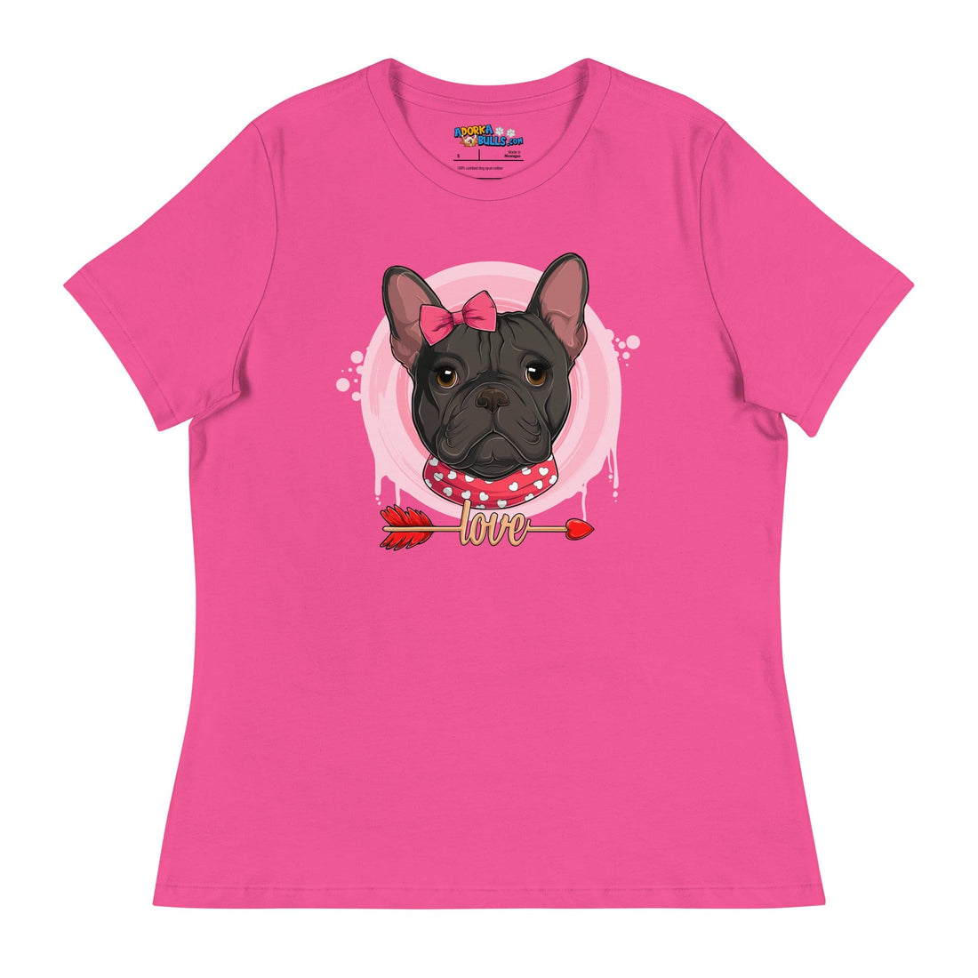 Gorgeous Black &amp; White Colored Female French Bulldog Valentine&