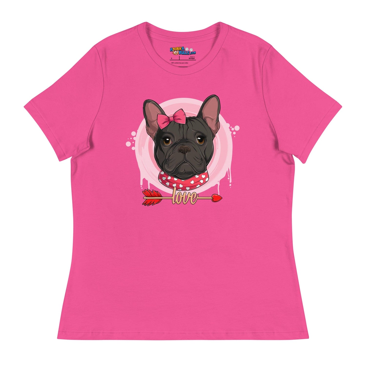 Gorgeous Black &amp; White Colored Female French Bulldog Valentine&