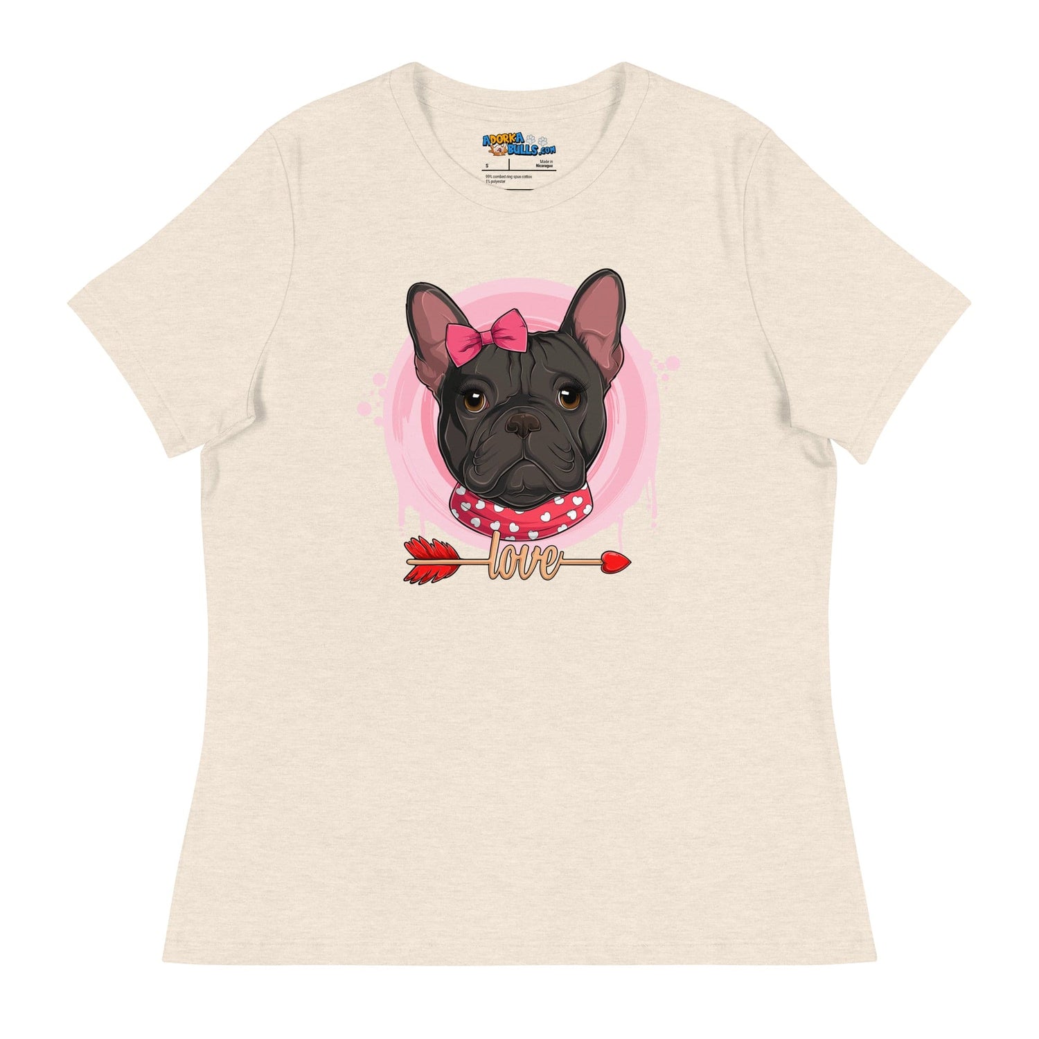 Gorgeous Black &amp; White Colored Female French Bulldog Valentine&