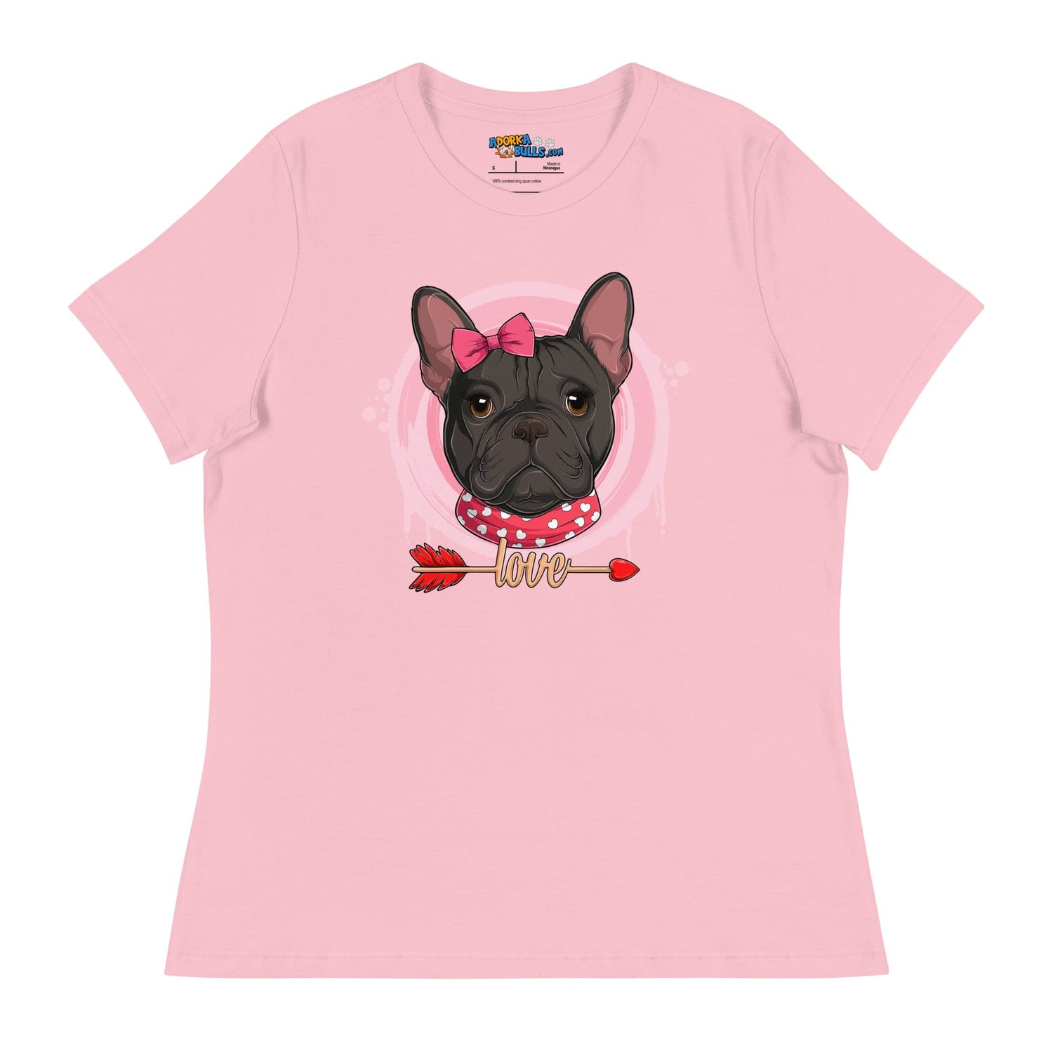 Gorgeous Black &amp; White Colored Female French Bulldog Valentine&