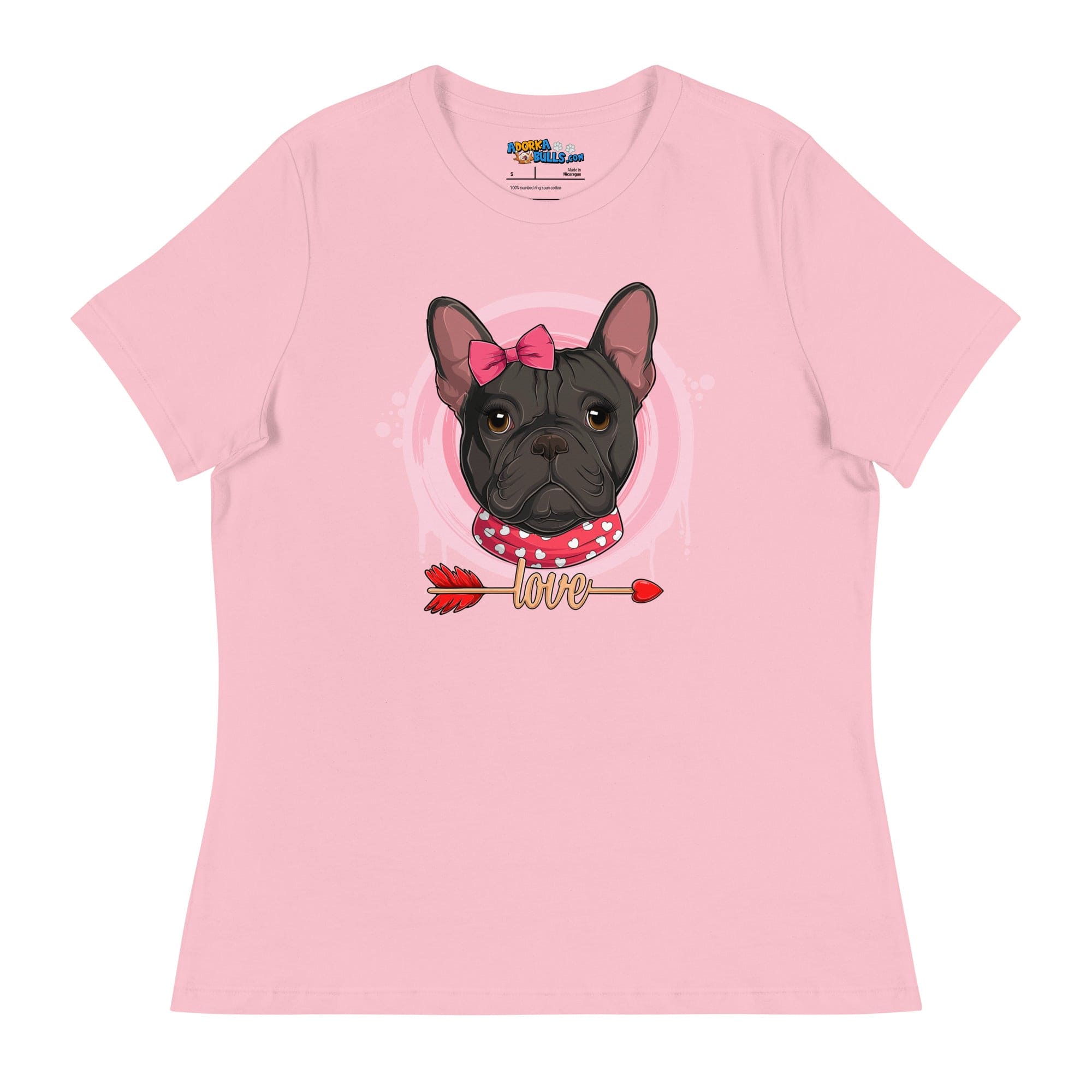 Gorgeous Black &amp; White Colored Female French Bulldog Valentine&