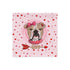 Gorgeous Fawn & White Colored Female English Bulldog Pink Valentine&