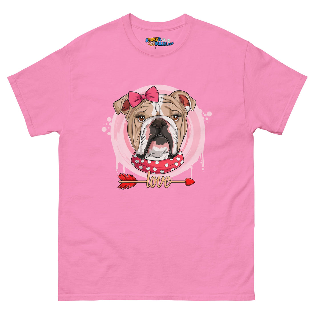 Gorgeous Fawn & White Colored Female English Bulldog Valentine&