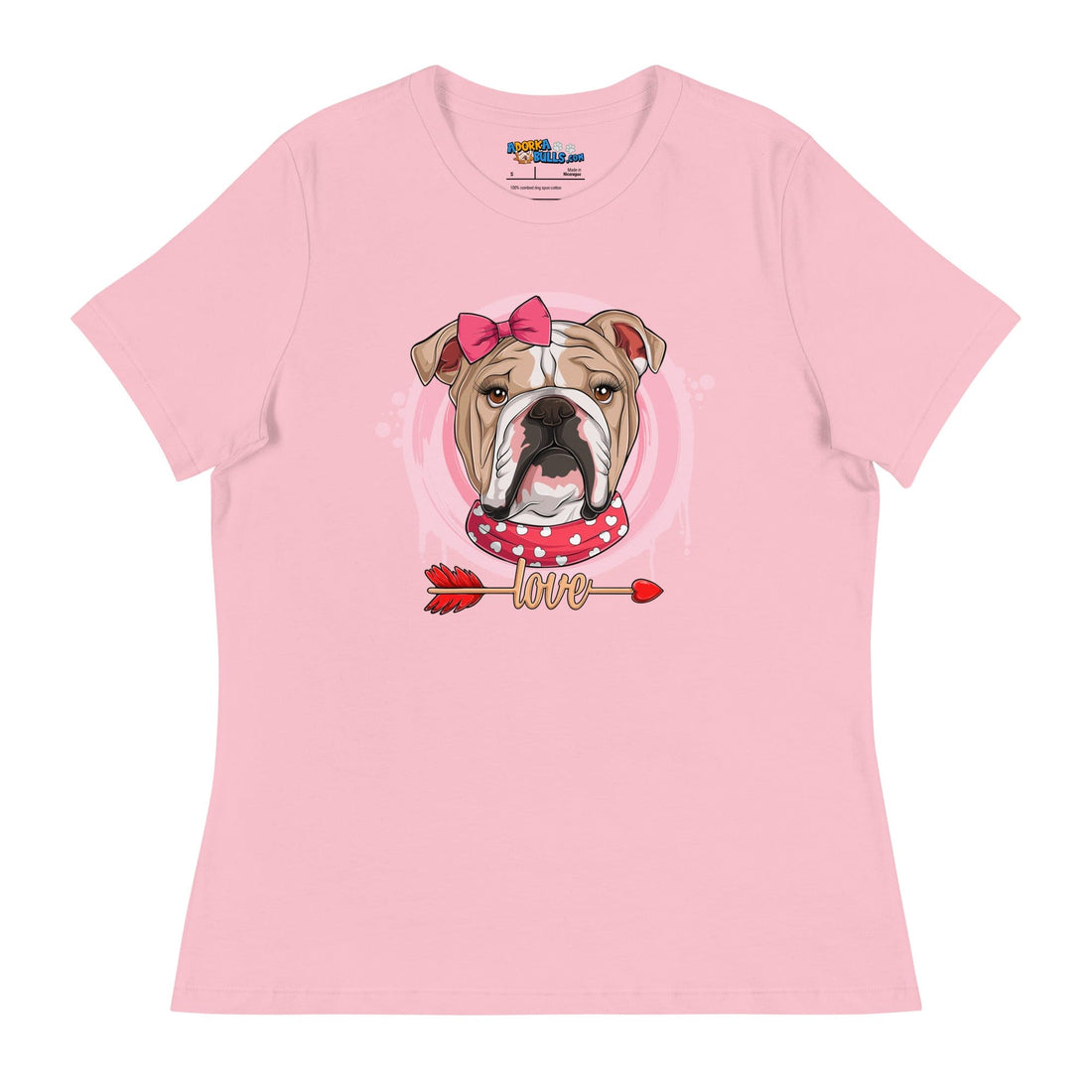 Gorgeous Fawn & White Colored Female English Bulldog Valentine&