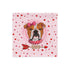 Gorgeous Red & White Colored Female English Bulldog Pink Valentine&